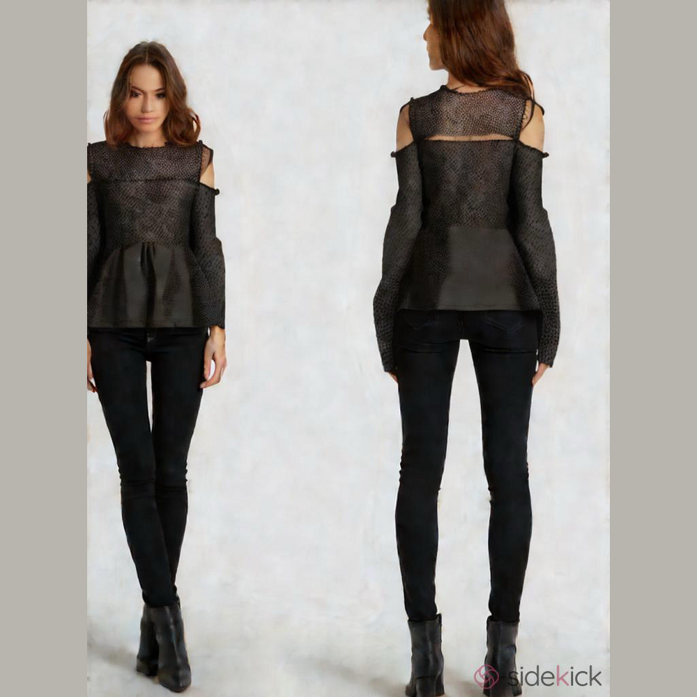 💟 So Cute off Shoulders Marled Reunited Cloth NWT